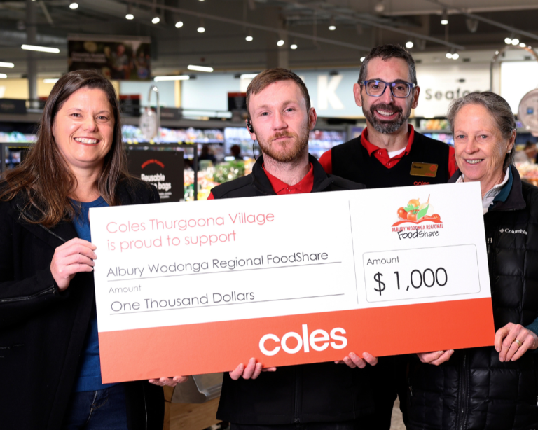 Coles Thurgoona_ Donation-c1